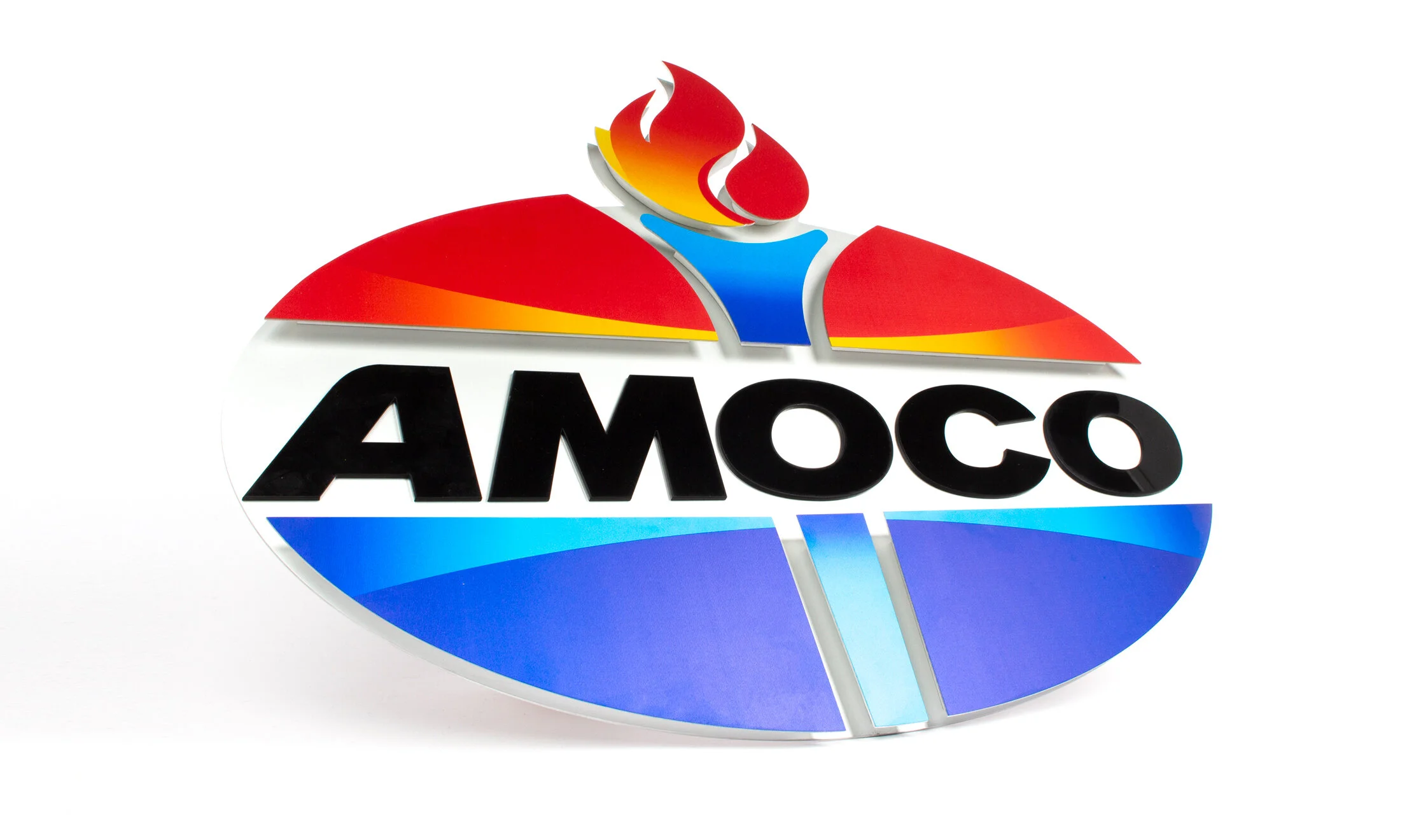 Amoco plaque sign — andrew watson design — watson design